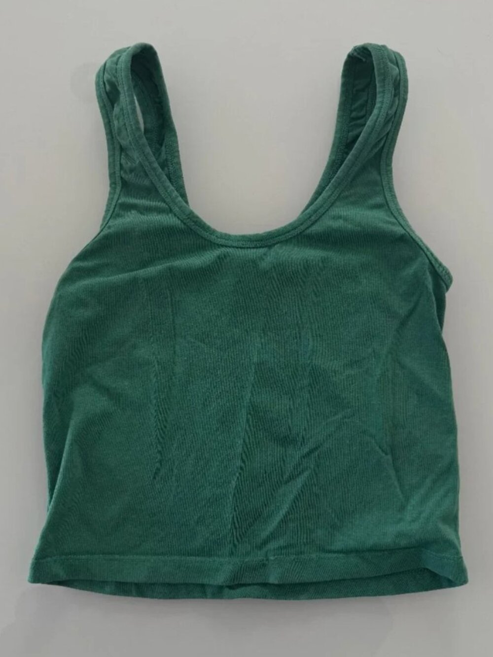 Jungmaven Sporty Fitted Tank Top Jade Green Hemp Organic Cotton XS